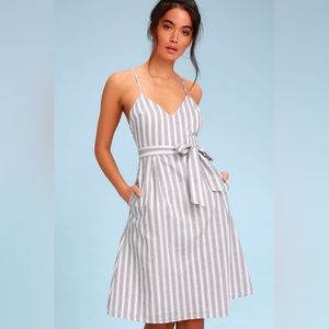 LULU’s | Striped Midi Dress